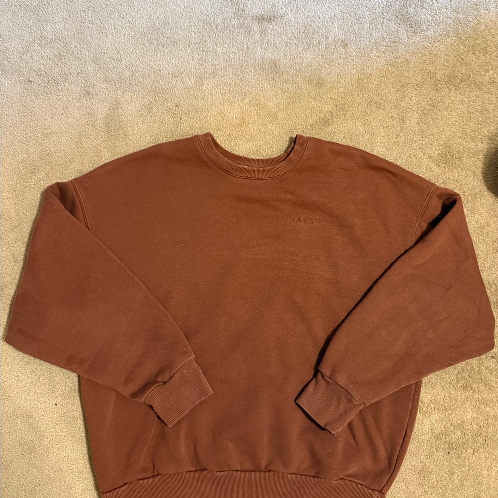 Classic Rust Crewneck Sweater